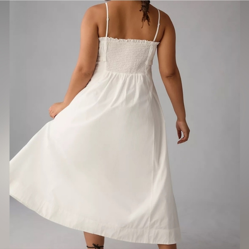Anthropologie sunday in brooklyn dress white babydoll corset midi dress - Picture 4 of 9
